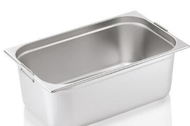 Nerūsējošā tērauda Gastronorm trauks ar rokturi GN1/1 Dziļums 150mm | Adexa 8116H