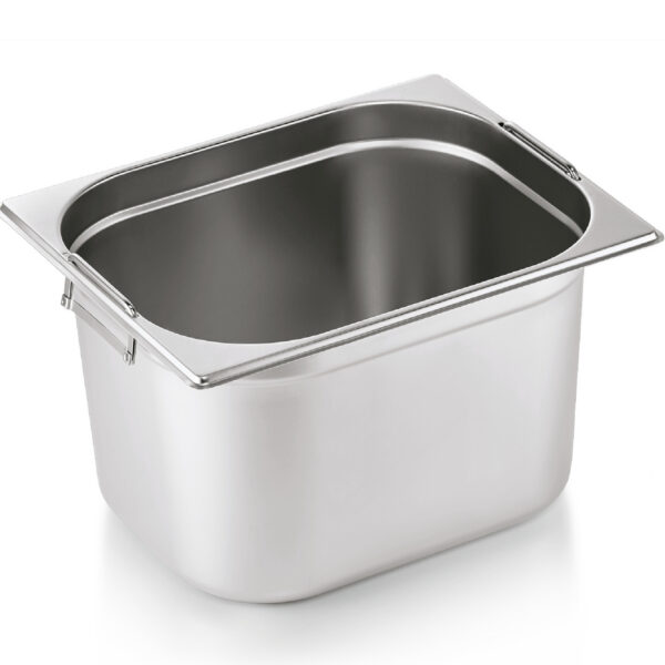 Nerūsējošā tērauda Gastronorm panna ar rokturi GN1/2 dziļums 200mm | Adexa 8128H