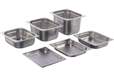 Nerūsējošā tērauda perforētā Gastronorm panna GN1/2, dziļums 150mm | Adexa 8126P