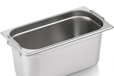 Nerūsējošā tērauda Gastronorm panna ar rokturi GN1/3, dziļums 150 mm | Adexa 8136H
