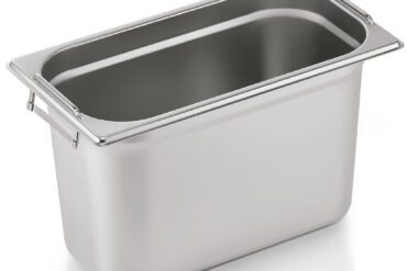 Nerūsējošā tērauda Gastronorm panna ar rokturi GN1/3 dziļums 200mm | Adexa 8138H