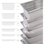 Nerūsējošā tērauda Gastronorm katls ar perforāciju GN1/1 Dziļums 150mm | Adexa 8116P - Image 2