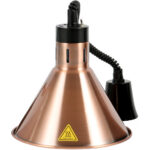 Pacelšanās un nolaišanās kupola siltuma lampa bronzas rozā zelta krāsā | Adexa A65121307