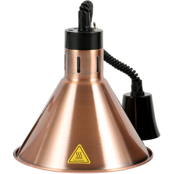 Pacelšanās un nolaišanās kupola siltuma lampa bronzas rozā zelta krāsā | Adexa A65121307