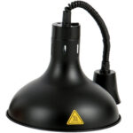 Dome formas sildlampa ar melno kupolu | Adexa A65121402