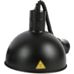 Pacelšanās un nolaišanās kupola siltuma lampa melna | Adexa A65121502