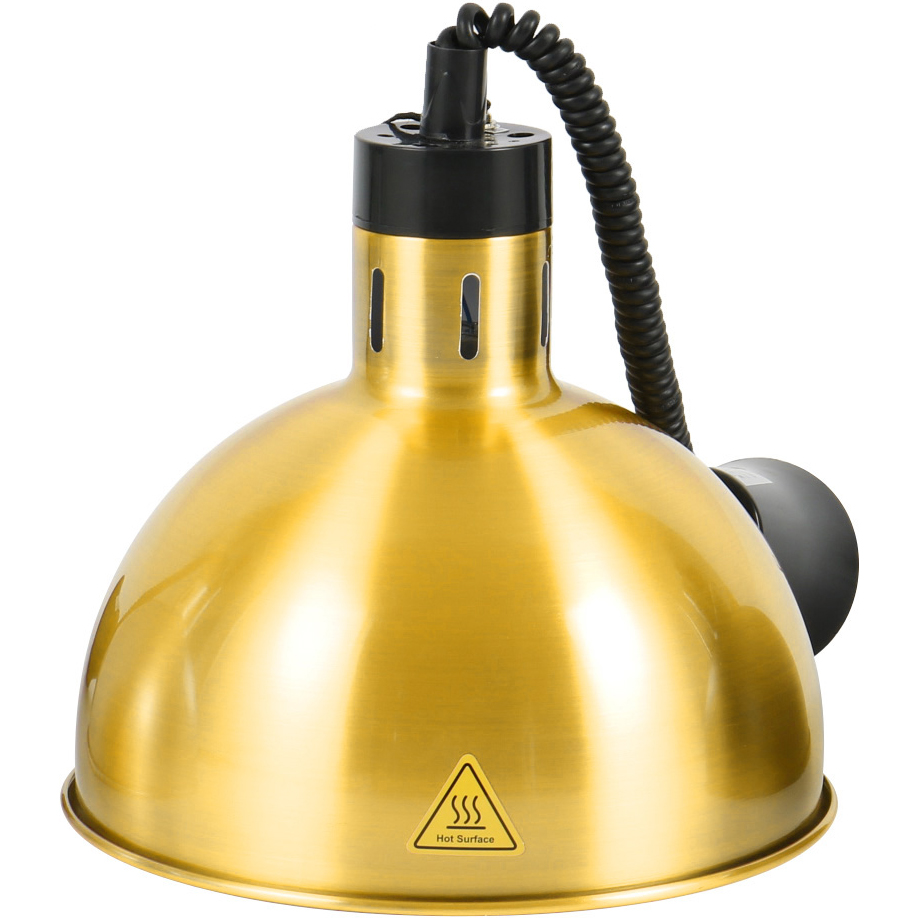 Pacelšanas un nolaišanas kupola siltuma lampa titāna zelta krāsā | Adexa A65121504 Pacelšanas un nolaišanas kupola siltuma lampa titāna zelta krāsā | Adexa A65121504 - Image 1