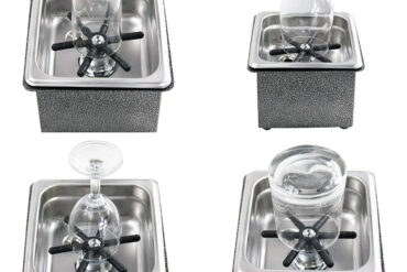 Stikla skalošanas ierīce, iebūvējama vai galda virsmai | Adexa B1209