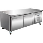 Profesionāls zema ledusskapja counters / Šefpavāra bāze 2 durvis 1360x700x650mm | Adexa BASE21