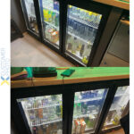 Aizmugurējais bāra dzesētājs ar 3 veramām durvīm 312 litri Melns | Adexa BC03PP - Image 6