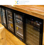 Aizmugurējais bāra dzesētājs ar 3 veramām durvīm 312 litri Melns | Adexa BC03PP - Image 2