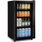 Alus pudeļu dzesētājs Stikla durvis 98 litri Melns | Adexa BC98D