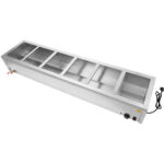 Komerciāls Bain Marija 6xGN1/2 trauki ar vākiem Notekkrāns | Adexa BR17045 - Image 3