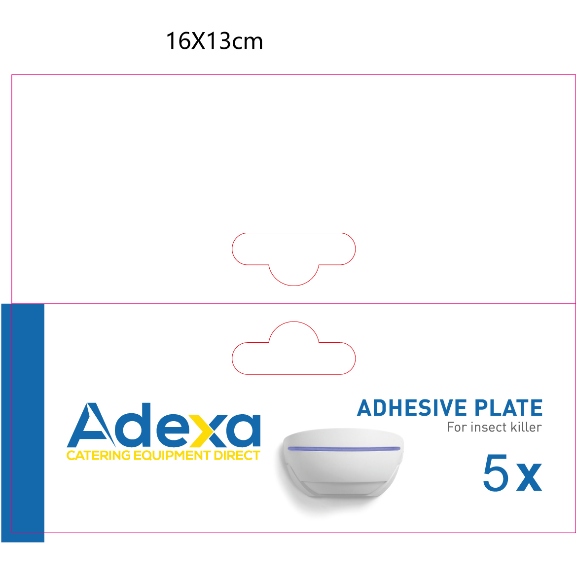 5 gab. līmpapīri insektu iznīcinātājam Adexa C515W | 5 gab. līmpapīri insektu iznīcinātājam Adexa C515W | - Image 1