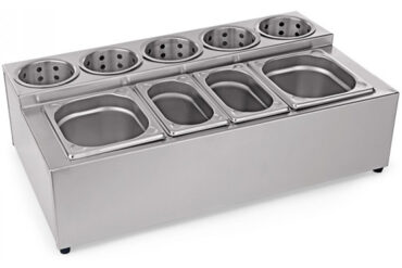 Komerciālais Garšvielu un Galda Piederumu Turētājs, ieskaitot tvertnes | Adexa CH004