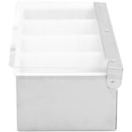 Piedevas paplāte / Piedevu dozētājs ar vāku 4 nodalījumi Nerūsējošais tērauds un plastmasa | Adexa CHB04 - Image 6