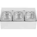 Komerciāls garšvielu turētājs, ieskaitot 3xGN1/6-100mm pannas un atveramos vākus | Adexa CHD03APCFL - Image 2