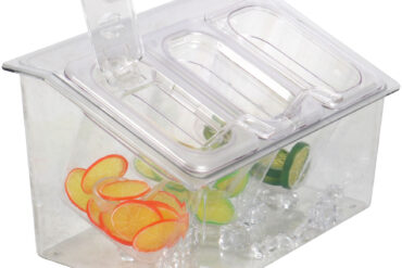 Aukstuma Garšvielu Turētājs, ieskaitot 3xGN1/9-150mm traukus ar vāku Plastmasa | Adexa CHP04BD3