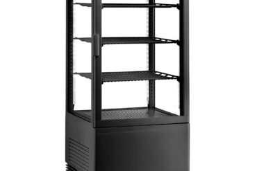 Darbagalda displeja ledusskapis 78 litri 3 plaukti Melns 1 plakana durvis | Adexa CL78B