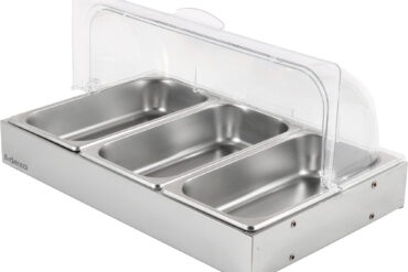 Rullējamais displeja skapītis 3xGN1/3 Nerūsējošais tērauds | Adexa CRD3