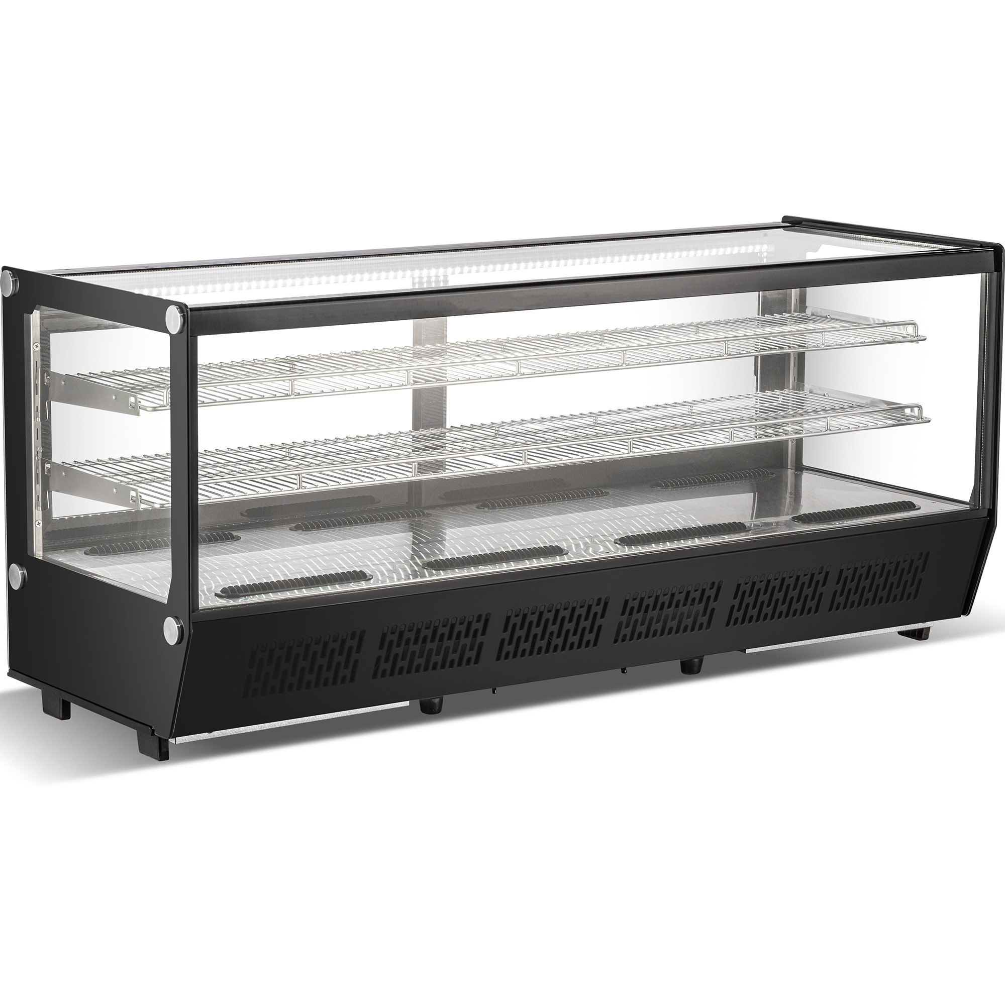 Displeja vitrīnas ledusskapis 268 litri 2 plaukti Melns Plakans priekšpuse | Adexa CW250B Displeja vitrīnas ledusskapis 268 litri 2 plaukti Melns Plakans priekšpuse | Adexa CW250B - Image 1