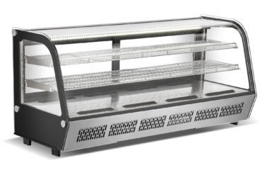 268 litru vitrīnas ledusskapis ar 2 plauktiem Nerūsējošais tērauds | Adexa CW250R