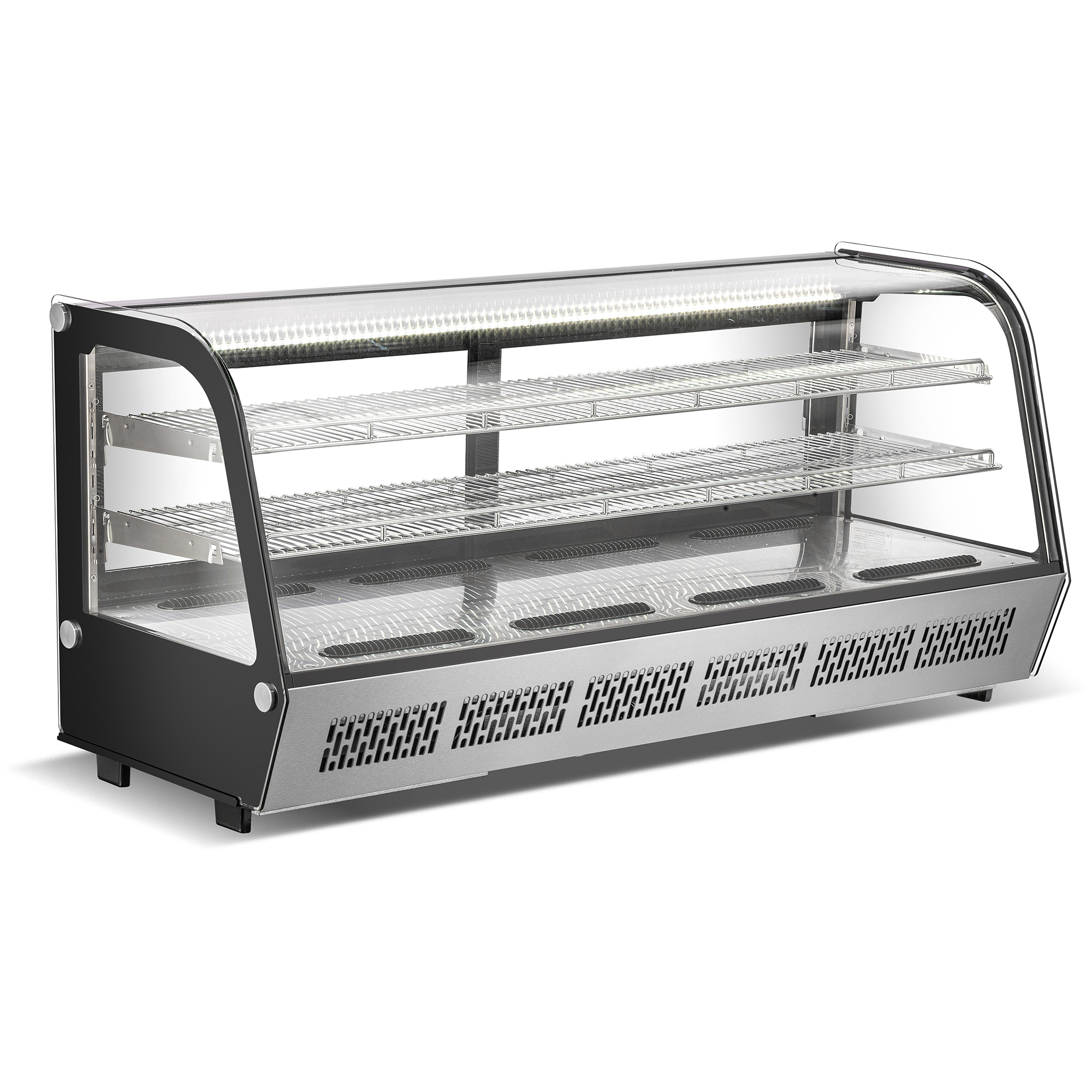 268 litru vitrīnas ledusskapis ar 2 plauktiem Nerūsējošais tērauds | Adexa CW250R 268 litru vitrīnas ledusskapis ar 2 plauktiem Nerūsējošais tērauds | Adexa CW250R - Image 1