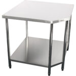 Komerciāla nerūsējošā tērauda stūra darba galds 900x900x600x600x900mm | Adexa CWTB1060S - Image 3