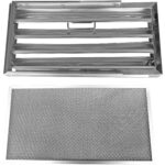 Izplūdes pārsega Šūnu filtrs un Sieta filtrs ar Rokturi un Vadotnēm Nerūsējošais tērauds/Alumīnijs 500x250x40mm | Adexa DCF50254AM