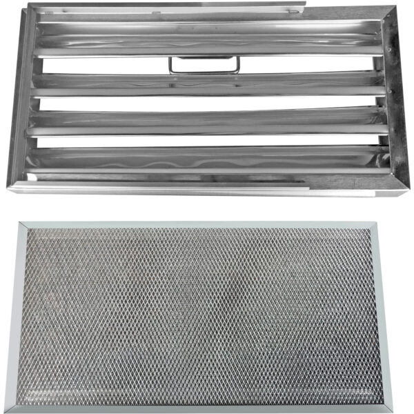 Nosūces nojumes Izolācijas filtrs & Premium Acu filtrs ar Rokturi & Vadotnēm Nerūsējošais tērauds/Alumīnijs 500x250x40mm | Adexa DCF50254SM