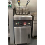 Divkāršs groza profesionāls brīvi stāvošs elektriskais fritieris, viena tvertne 18kW 28 litri | Adexa DF28L - Image 2