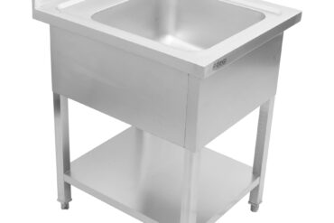 Komerciāla izlietne Nerūsējošais tērauds 800x600x900mm 1 bļoda Aizsargsiena | Adexa YLS86BM1