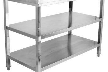 Komercdarba galds Nerūsējošais tērauds 3 līmeņi Kvadrātveida kājas 1000x600x900mm | Adexa DW3T10060