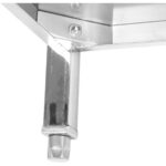 Darba galds komerciālai lietošanai Nerūsējošais tērauds 3 līmeņi Kvadrātu kājas 1400x700x900mm | Adexa DW3T14070 - Image 3