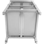 Komerciāls darba galds Nerūsējošais tērauds 3 līmeņi Aile fons Kvadrātveida kājas 1400x700x900mm | Adexa DW3T14070B - Image 6