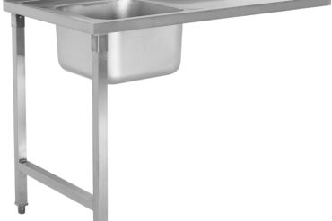 Iekraušanas galds Kreisā puse 1200x650x850mm Ar izlietni Ar aizmugurējo sienu Nerūsējošais tērauds | Adexa DWITA1265L