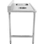 Iekraušanas galds labajā pusē 1400x650x850mm Ar izlietni Ar notekas caurumu Ar aizsargmalu Nerūsējošais tērauds | Adexa DWITC1465R - Image 5