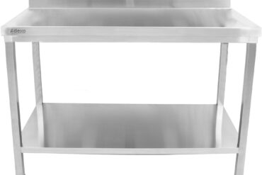 Premium Commercial Work table Nerūsējošā tērauda Apakšējais plaukts Atģuvis 1000x700x900/1000mm | Adexa DWT10070
