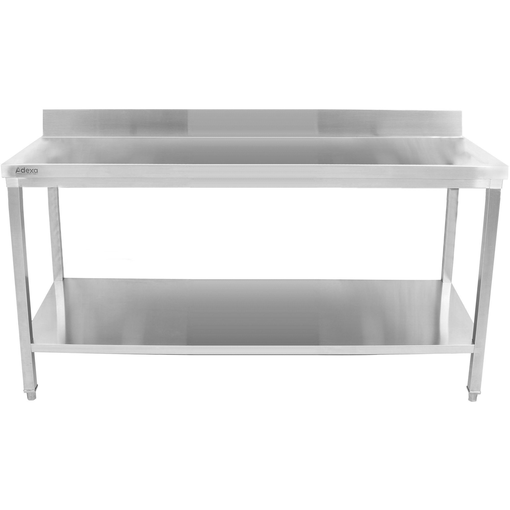 Premium komerciālais darba galds Nerūsējošais tērauds Apakšējā plaukta augšējā mala 1800x700x900/950mm | Adexa DWT18070 Premium komerciālais darba galds Nerūsējošais tērauds Apakšējā plaukta augšējā mala 1800x700x900/950mm | Adexa DWT18070 - Image 1