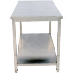 Premium komerciālais darbagalds Nerūsējošais tērauds Apakšējais plaukts 1200x700x900mm | Adexa DWT12070WO - Image 3