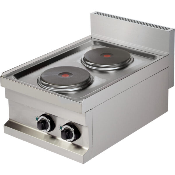 Elektriskā vārīšanas virsma 2 plītis 4.0kW | Adexa Hotmax 600 EC604