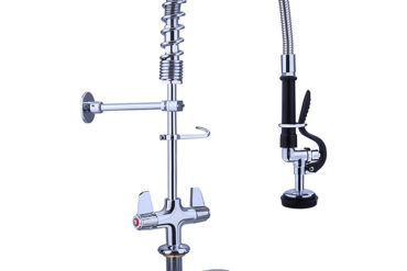 Priekšmazgāšanas izsmidzināšanas ierīce Uzstādīšana uz klāja Dubulta ieplūde Augstums 600mm Nerūsējošais tērauds | Adexa EQ7801A