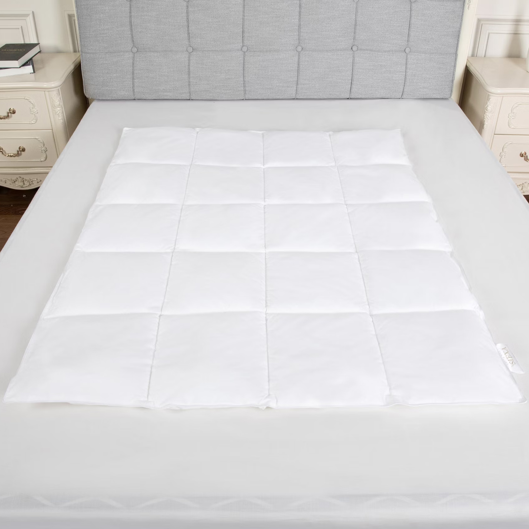 Ekskluzīva mazuļu sega / bērnu sega - 100x130 cm - Dobšķiedras - Katoļu batists - 233TC - 300 GSM - Balta | Siexa FQ1001301 Ekskluzīva mazuļu sega / bērnu sega - 100x130 cm - Dobšķiedras - Katoļu batists - 233TC - 300 GSM - Balta | Siexa FQ1001301 - Image 1