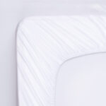 Eksklusīvs Dra uzliekams palags 90x200 cm 100% Kokvilna 300TC Balts | Siexa FS902001 - Image 2