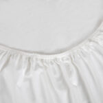 Eksklusīvs Dra uzliekams palags 90x200 cm 100% Kokvilna 300TC Balts | Siexa FS902001 - Image 3