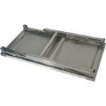 Salokāms nerūsējošā tērauda darba galds 1800x600x850mm | Adexa FW41876150 - Image 6