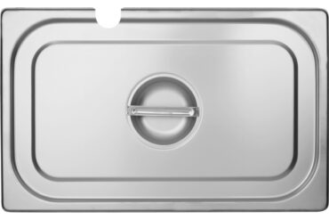 Nerūsējošā tērauda Gastronorm trauka vāks ar kausa iedobi GN1/1 | Adexa 811LN