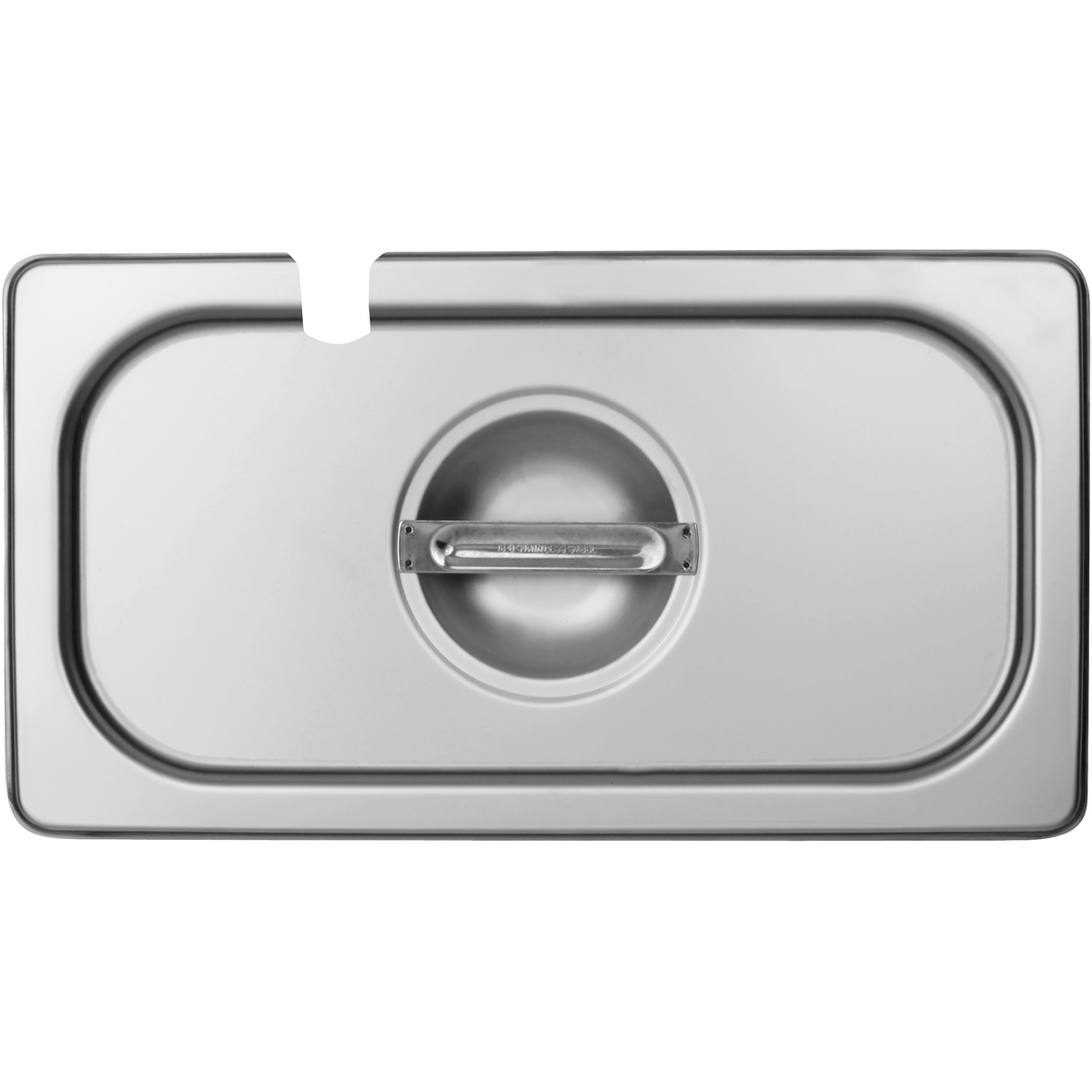 Nerūsējošā tērauda Gastronorm konteinera vāks ar karotes iedobi GN1/3 | Adexa 813LN Nerūsējošā tērauda Gastronorm konteinera vāks ar karotes iedobi GN1/3 | Adexa 813LN - Image 1