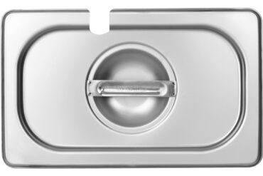 Nerūsējošā tērauda Gastronorma tvertnes vāks ar karotes iedobi GN1/9 | Adexa 819LN