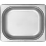 Nerūsējošā tērauda Gastronorm panna GN1/2 dziļums 100mm | Adexa E8012100-8124 - Image 2